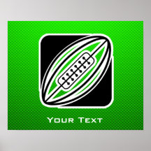 Green Rugby Poster