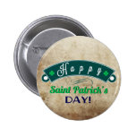 Green Saint Patricks day Banner Button