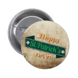 Green Saint Patricks day Banner Button