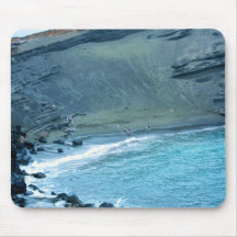 Green Sands Beach Hawaii Mouse Pad
