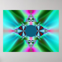 Green Satin and Pink Champaign Poster!