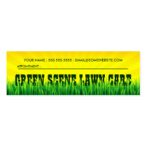 green scene lawn care appointment card