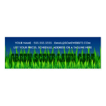 green scene lawn care business cards