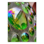 Green Scupture Mirrors Glass Cards