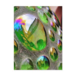 Green Scupture Mirrors Glass Post Cards