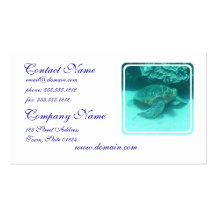 Green Sea Turtle Business Card
