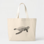 Green Sea Turtle Canvas Bags