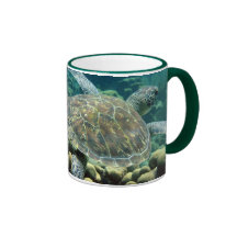 Green Sea Turtle Coffee Mugs
