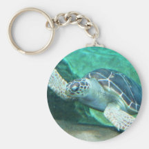 Green Sea Turtle Keychain