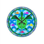 Green Sea Turtle Wall Clock