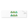 Green Shades Shamrocks Bumper Sticker