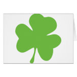 green shamrock cards