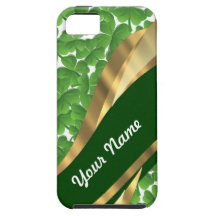 Green shamrock pattern