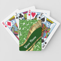 Green shamrock pattern