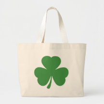 green shamrock st. patrick´s day canvas bags