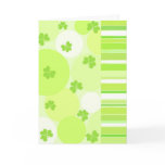 Green Shamrocks - Card
