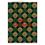 green shells, Merry Christmas Greeting Card