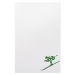 Green Ski Fast stationery