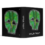 Green Skull. Vinyl Binders