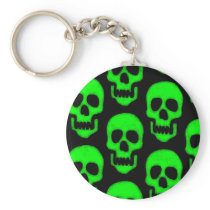 "Green Skulls" Key Chain