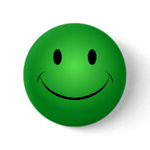 Green Smiley Button