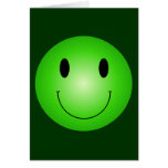 Green Smiley Card