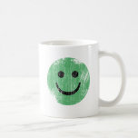 GREEN SMILEY - ERODED AND AGED MUG
