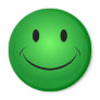Green Smiley Face Magnet