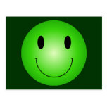 Green Smiley Postcard