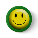 Green Smiley Shirt button