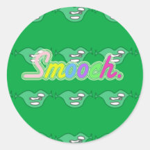 Green Smooch Sticker