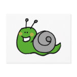 Green snail postcards