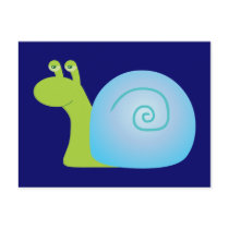 Green Snail Postcard