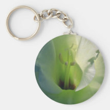 Green Snow white flowers Key Chains