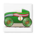 Green Soap Box Car Magnets