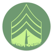 Green Soldier Sticker