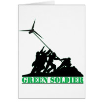 Green Soldier Windmill Card