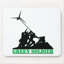 Green Soldier Windmill Mousepad