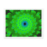 Green spiral postcards
