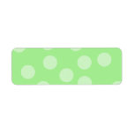 Green Spotty Pattern. labels
