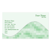Green Squared Business Card