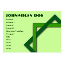 Green Squares Business Cards