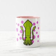 Green Squid Drinkware Coffee Mug