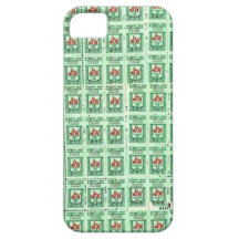 Green Stamps iPhone 5 Case