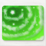 Green Star Clouds Mousepad