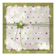 Green star Invitation