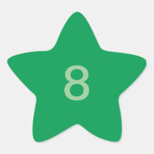 Green Star Star Sticker