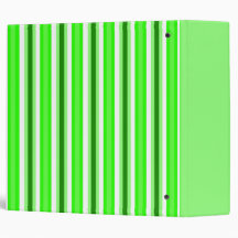 Green Stars And Stripes 2" Binder