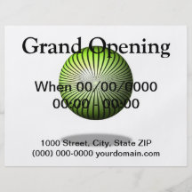 Green Start Globe Personalized Flyer