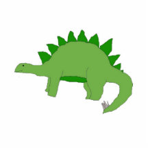 Green Stegosaurus sculpture Acrylic Cut Out
